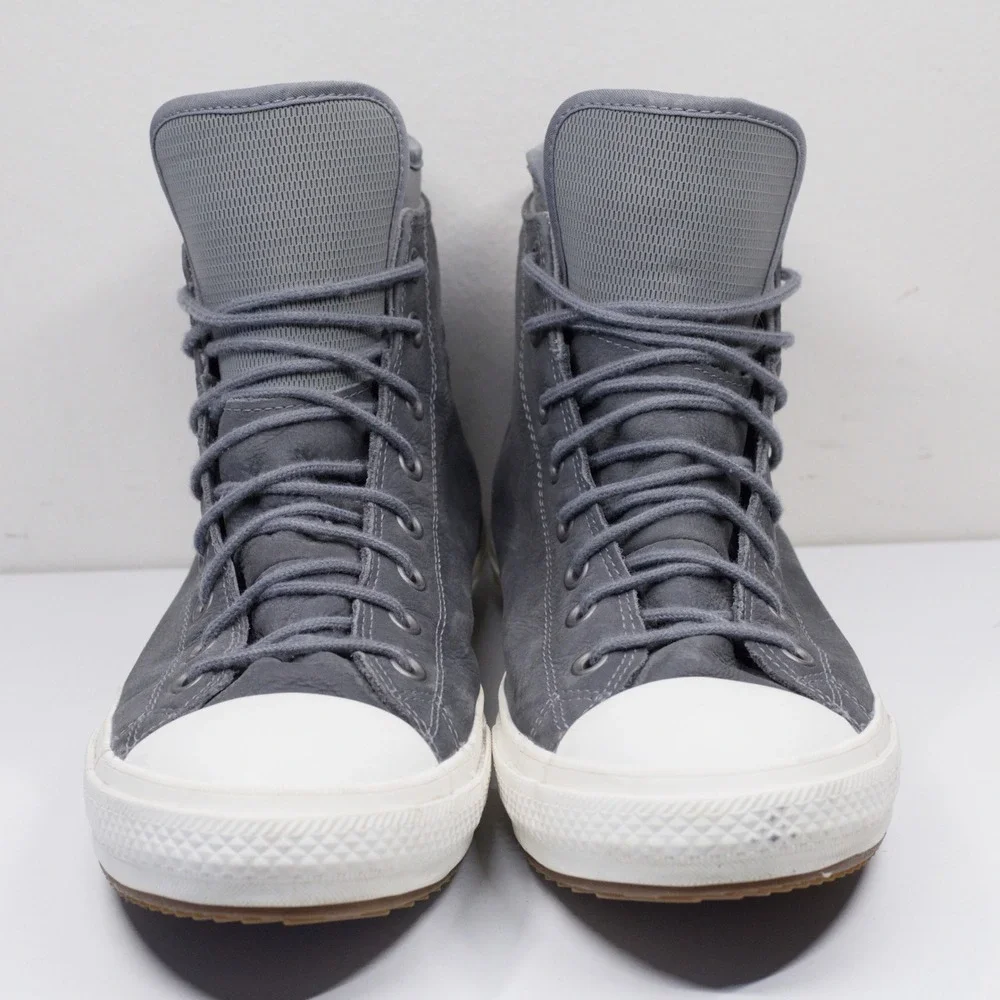 CONVERSE All Star Waterproof Nubuck Leather High Top Boot Sneakers Grey Sz 11.5 - Picture 3 of 8